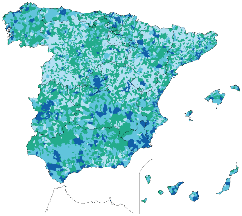 Generación por municipios